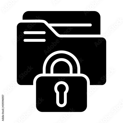 Data Encryption Solid Icon