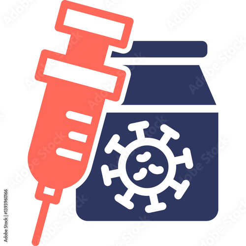 Vaccination glyph color icon