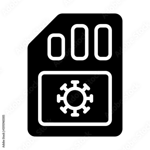 Fileless Malware Solid Icon
