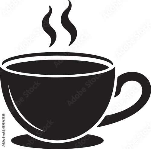 Chai Tea Cup silhouette vector illustration