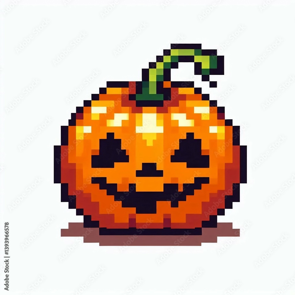 Pixelated Halloween Pumpkin suitable for multimedia project Pixelated Halloween Pumpkin suitable for multimedia project