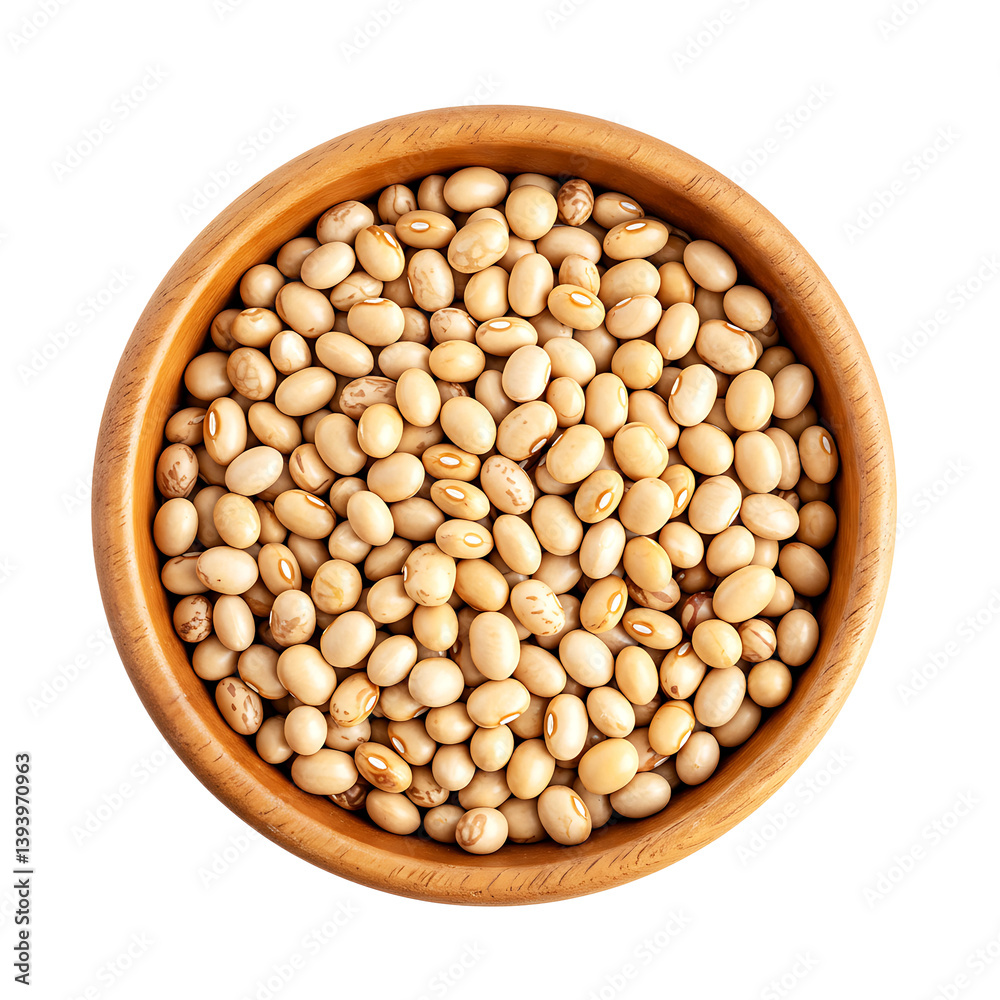 Uncooked White Beans in Rustic Bowl Isolated on Transparent Background
Uncooked White Beans in Rustic Bowl Isolated on Transparent Background
