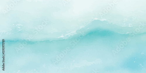 Timeless Abstract Watercolor Design with Blended Pastel Greens and Aquamarine, Featuring Fluid Golden Accents and a Marble Texture, Radiating Luxe Sophistication and Tranquil Beauty