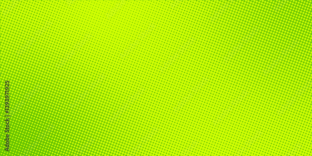 Obraz premium Dots halftone green color pattern gradient texture with technology digital background. Dots pop art comics with nature style graphic design