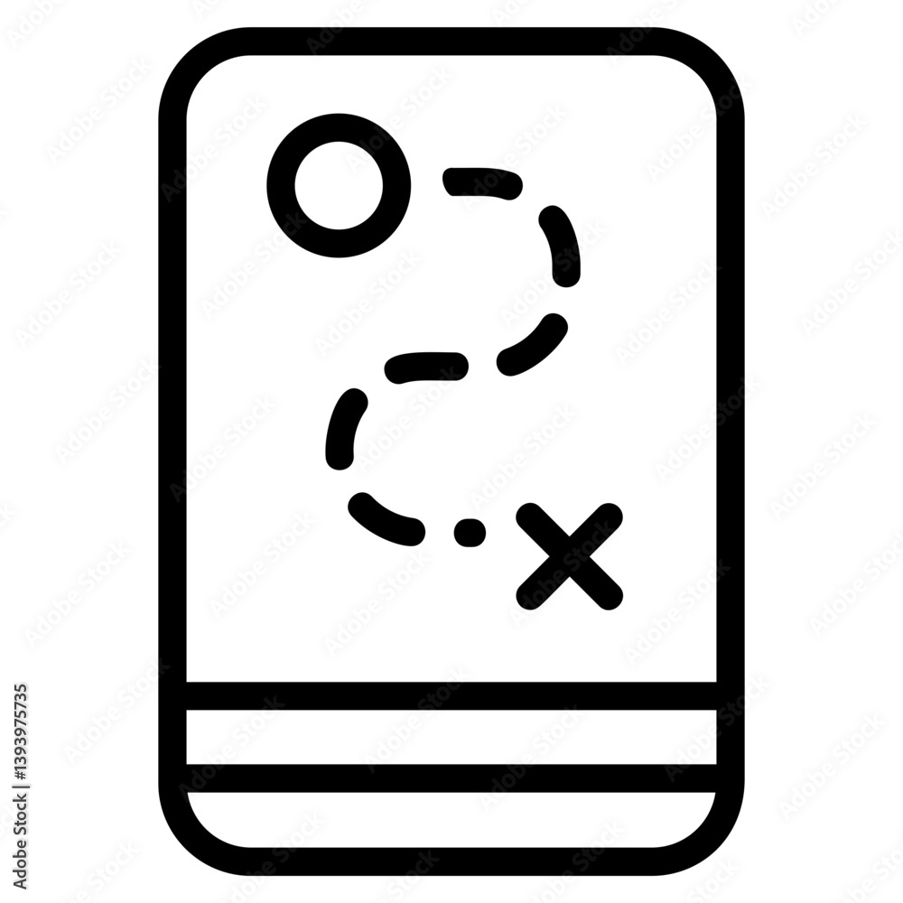 Project flow Line Icon Project flow Line Icon