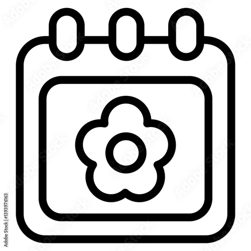 Spring event Line Icon