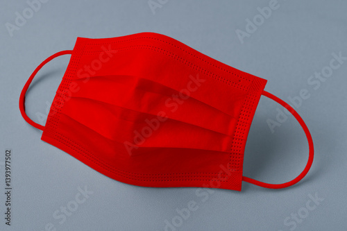 red protective mask
