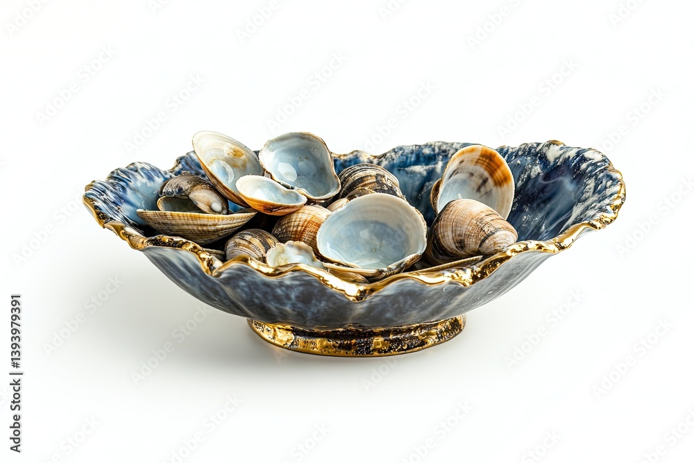 Naklejka premium Clams isolated on white background