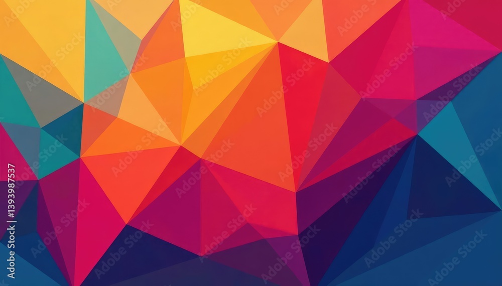 Fototapeta premium Geometric shapes create a modern, abstract pattern , modern, cool, colorful