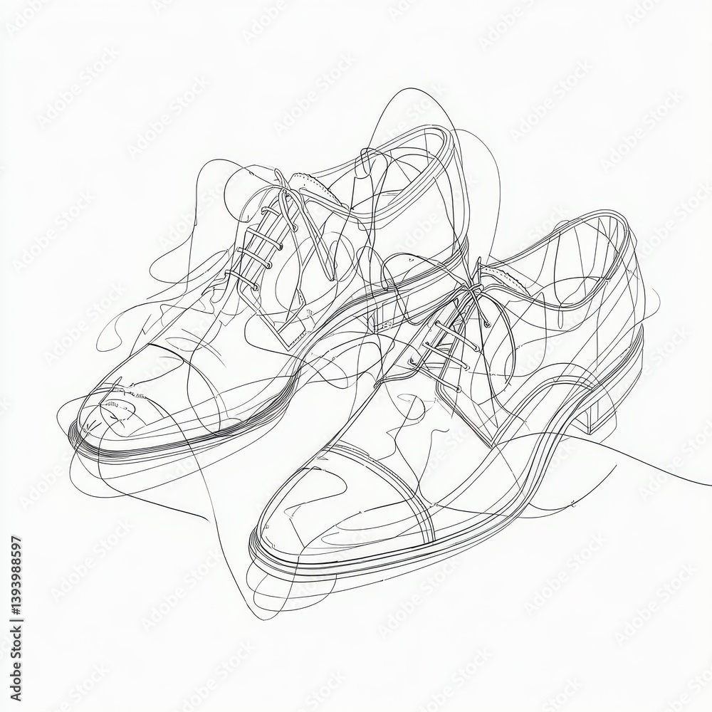 continuous simple lines form the image of shoes for formal office workers. simple line, continuous line, simple design. continuous simple lines form the image of shoes for formal office workers. simple line, continuous line, simple design.