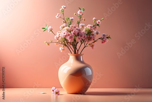 Obraz na płótnie vase with flowers w salonie