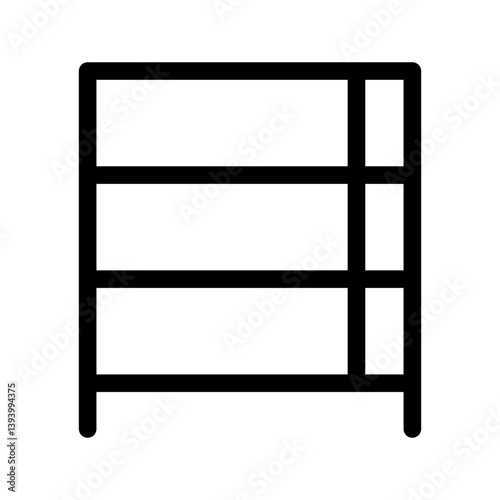 Drawer Icon Vector Symbol Design Illustration