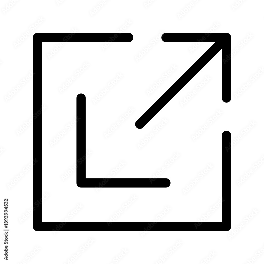 Expand Icon Vector Symbol Design Illustration Expand Icon Vector Symbol Design Illustration