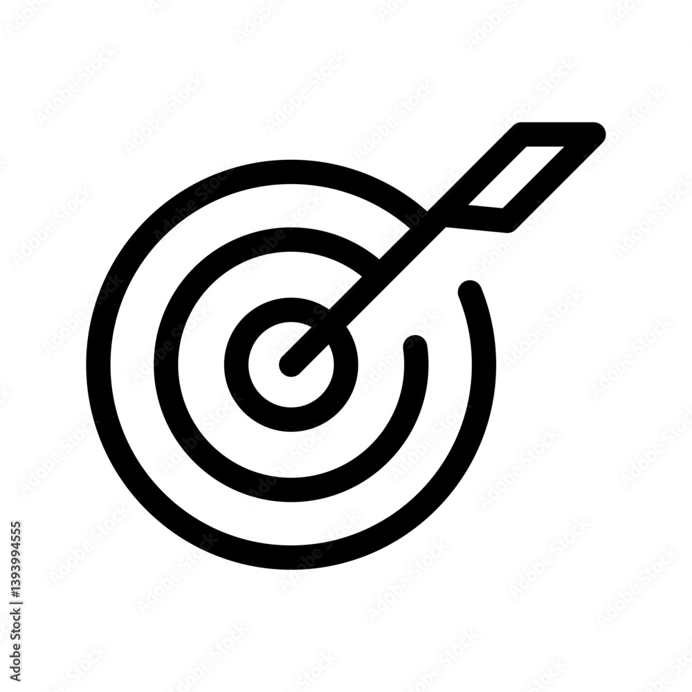 Target Icon Vector Symbol Design Illustration Target Icon Vector Symbol Design Illustration