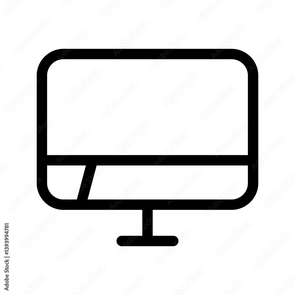 Monitor Icon Vector Symbol Design Illustration Monitor Icon Vector Symbol Design Illustration
