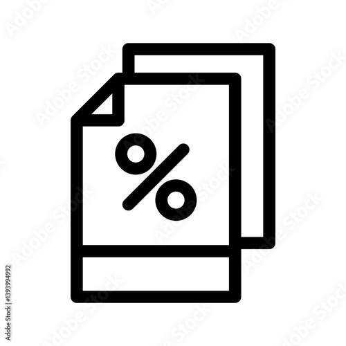 Tax Icon Vector Symbol Design Illustration