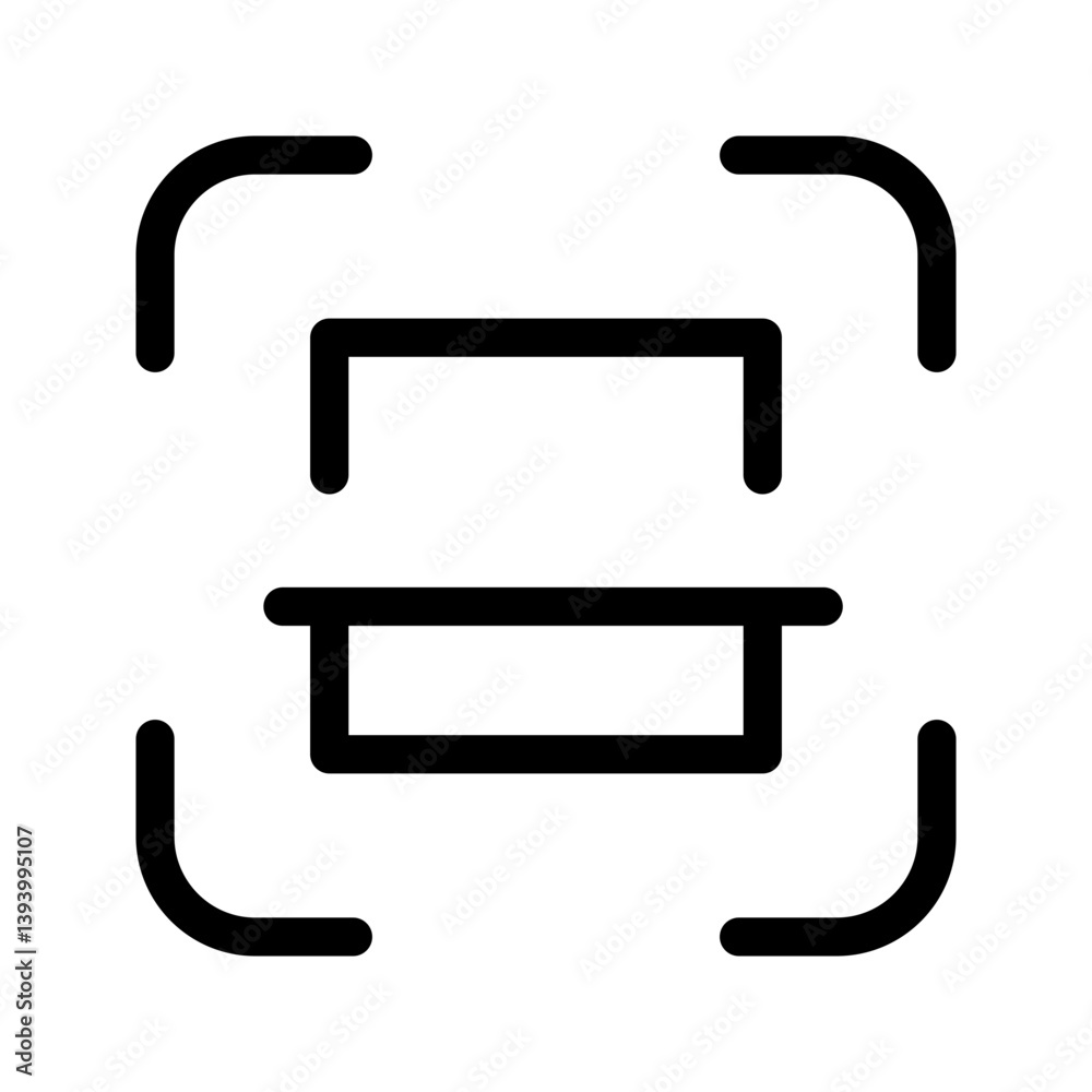 Scan Icon Vector Symbol Design Illustration Scan Icon Vector Symbol Design Illustration