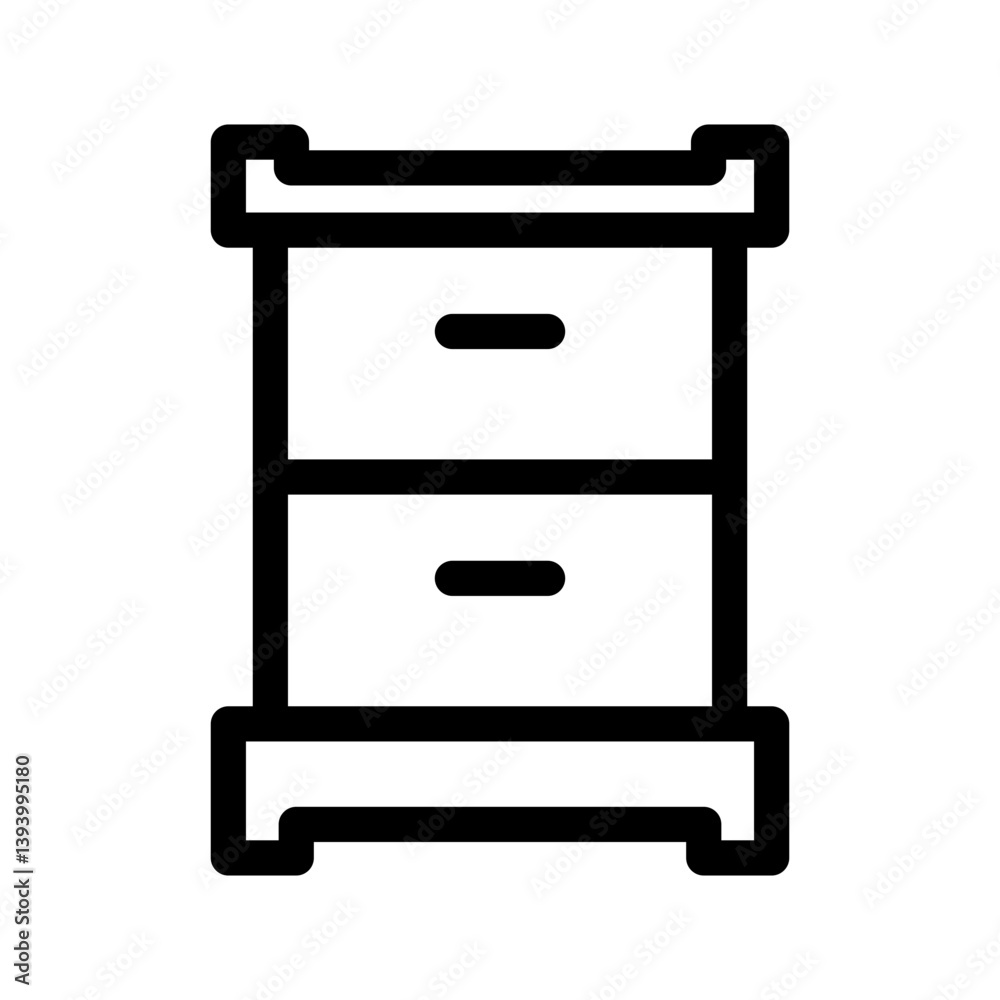 Drawer Icon Vector Symbol Design Illustration Drawer Icon Vector Symbol Design Illustration