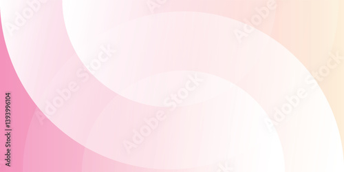 Minimalist banner background, pastel colorful, pink and yellow gradations. Circle effect style art geometric, abstract background. Eps 10.