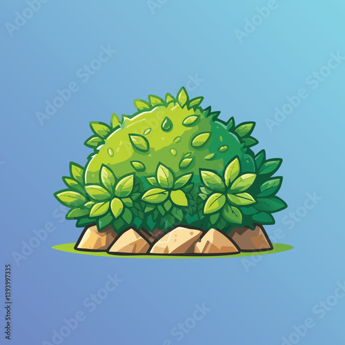 Bush Plant Asset for Game