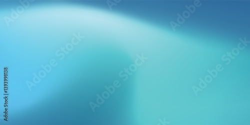 Abstract teal art background. Blurred turquoise water backdrop. Vector illustration for your graphic design, banner, summer or aqua poster