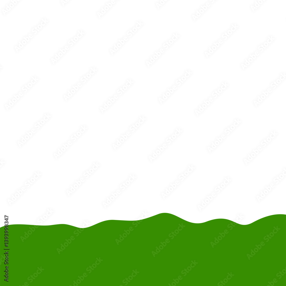 Flat style green bottom border Flat style green bottom border