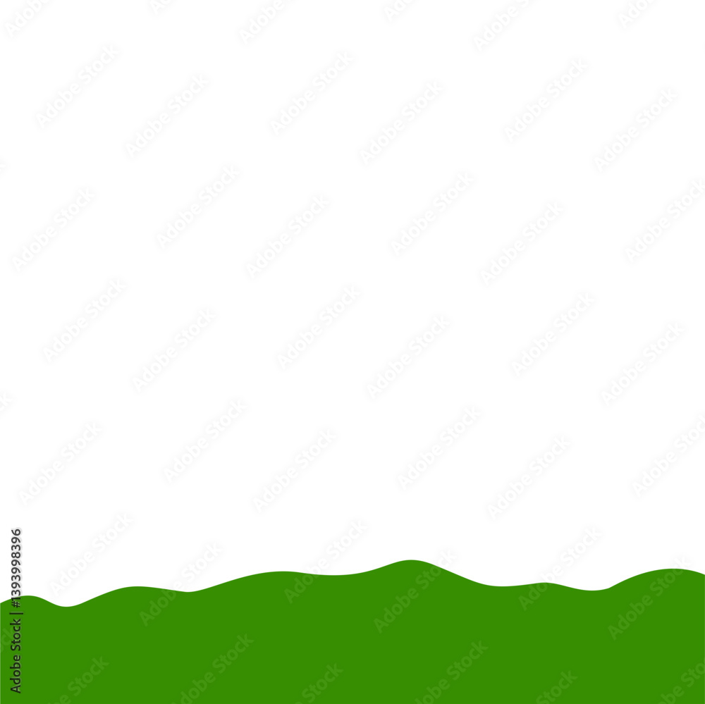 Flat style green bottom border Flat style green bottom border