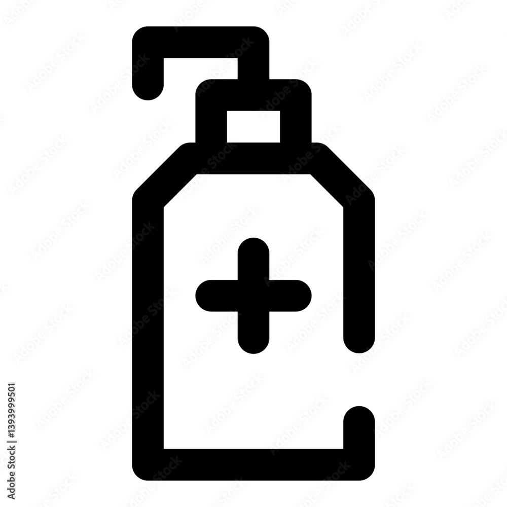 Obraz premium medical dashed line icon