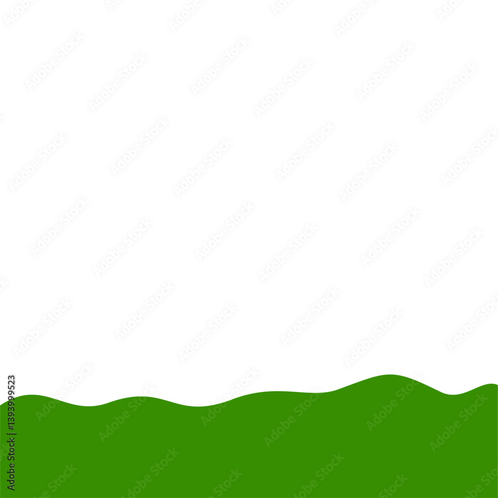 Flat style green bottom border Flat style green bottom border