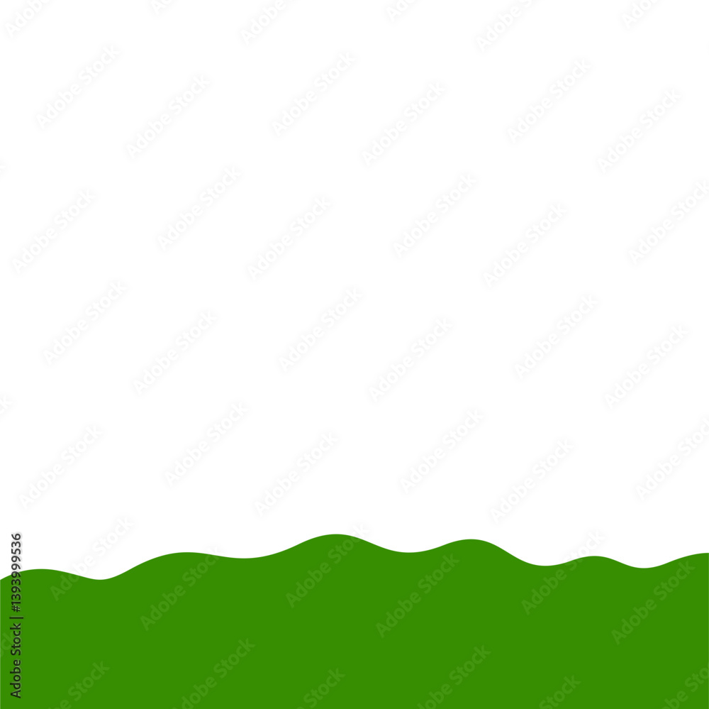Flat style green bottom border Flat style green bottom border