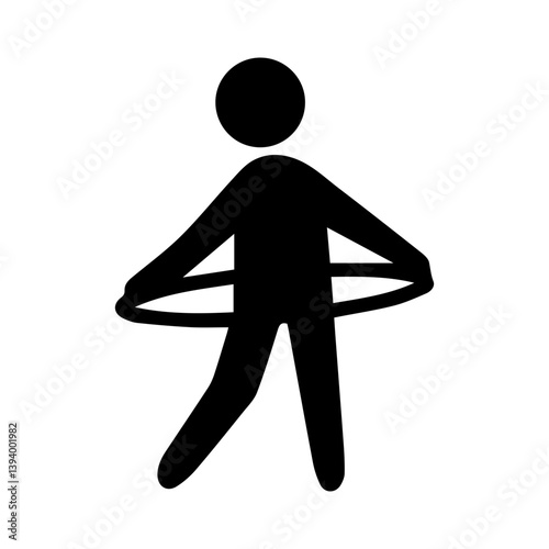 hula hoop glyph icon