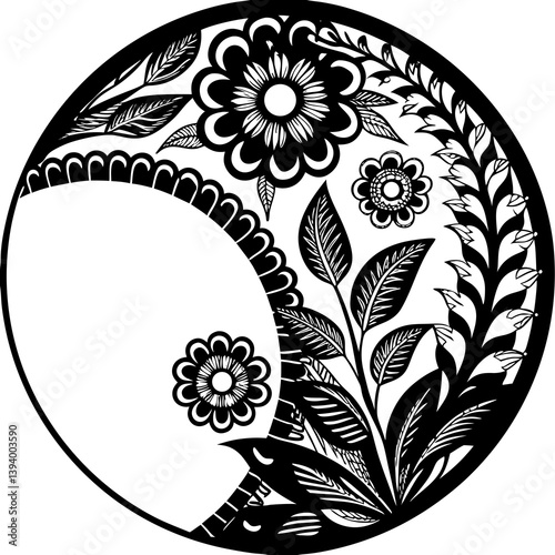 Premium mandala pattern. Golden circle ornament. A design element for a creative idea