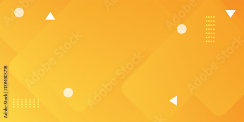 Abstract orange and yellow geometric style background. Dynamic shapes composition. Cool background design for posters. Vector illustration