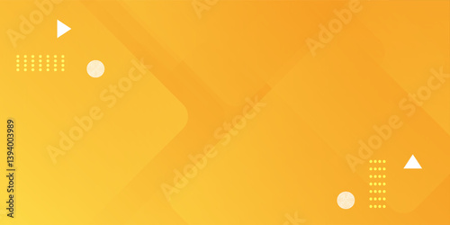 Abstract orange and yellow geometric style background. Dynamic shapes composition. Cool background design for posters. Vector illustration