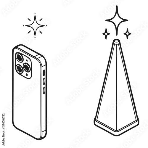 Unleash your phone's brilliance, a magical light enhances photos with a sleek design.