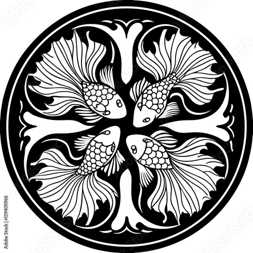 Premium mandala pattern. Golden circle ornament. A design element for a creative idea