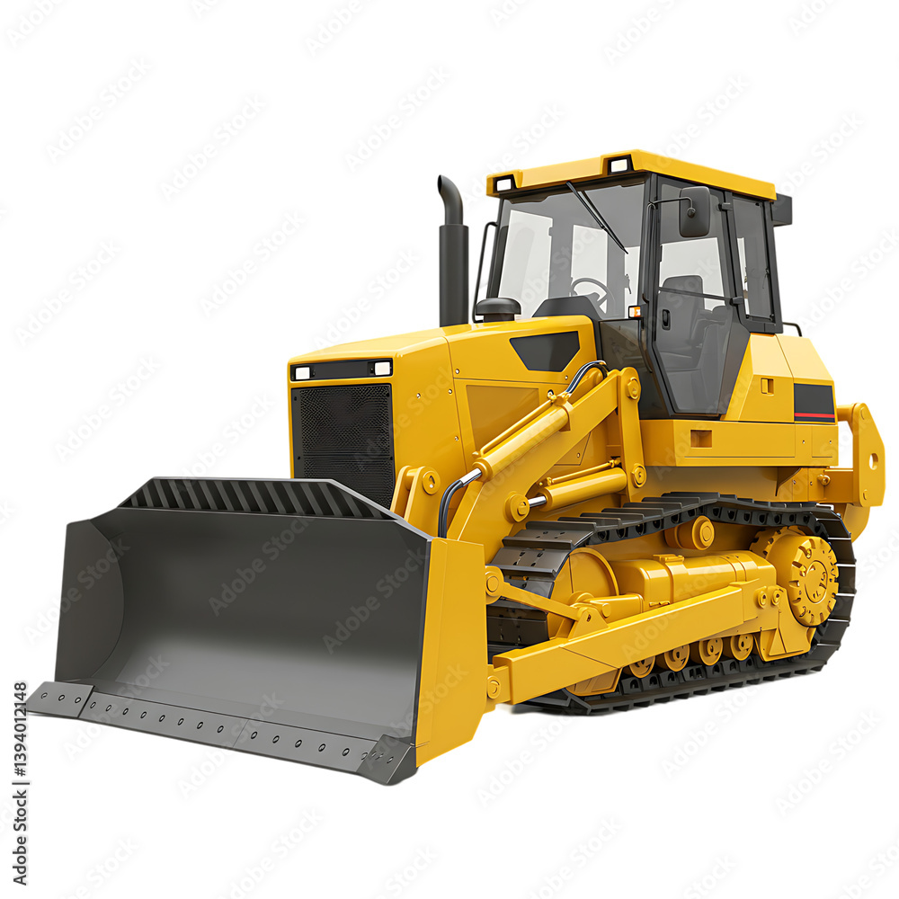 Fototapeta premium Powerful Bulldozer: Heavy Equipment Image