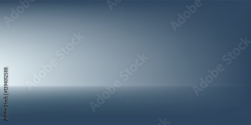Blue white gradient abstract pattern studio background Light gives luxurious shine. Walls and floor of room sparkling art, flat metal, with deep curves and dimensions. cool tone, feeling of water