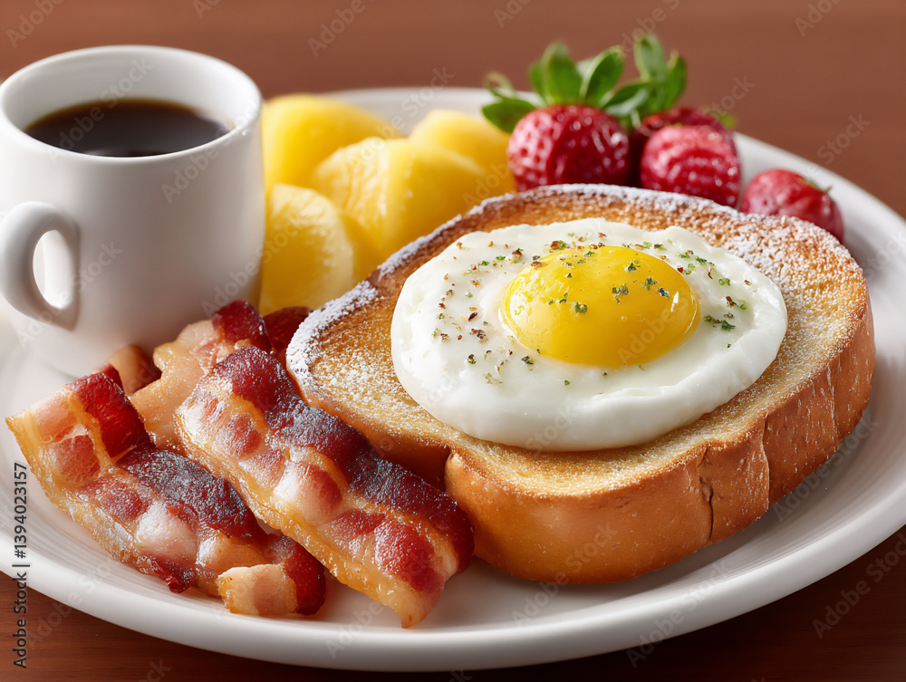 Fototapeta premium breakfast spread: hearty morning meal