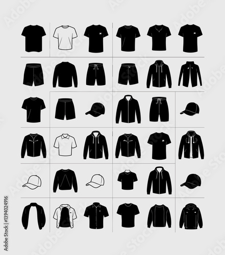 cloths mockup, vector mockup, digital, vector t shirts, vector shirts, silhouette clothing, shirt, clothes, fashion, vector, t-shirt, jacket, dress, illustration, set, wear, design, polo, coat, men, t