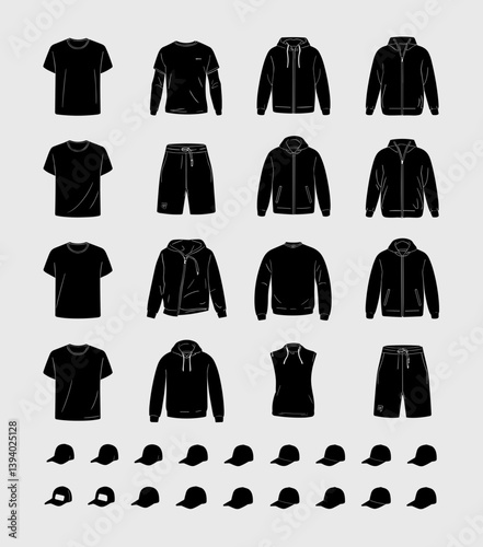 cloths mockup, vector mockup, digital, vector t shirts, vector shirts, silhouette clothing, shirt, clothes, fashion, vector, t-shirt, jacket, dress, illustration, set, wear, design, polo, coat, men, t