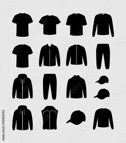 cloths mockup, vector mockup, digital, vector t shirts, vector shirts, silhouette clothing, shirt, clothes, fashion, vector, t-shirt, jacket, dress, illustration, set, wear, design, polo, coat, men, t