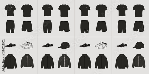 cloths mockup, vector mockup, digital, vector t shirts, vector shirts, silhouette clothing, shirt, clothes, fashion, vector, t-shirt, jacket, dress, illustration, set, wear, design, polo, coat, men, t