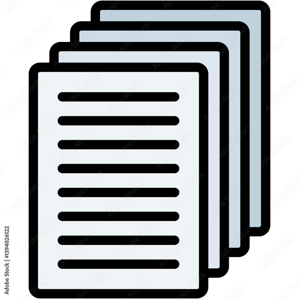 Paper Pad Icon Paper Pad Icon