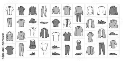cloths mockup, vector mockup, digital, vector t shirts, vector shirts, silhouette clothing, shirt, clothes, fashion, vector, t-shirt, jacket, dress, illustration, set, wear, design, polo, coat, men, t