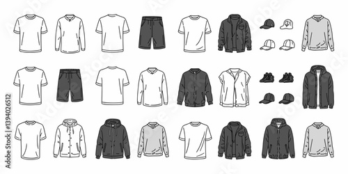 cloths mockup, vector mockup, digital, vector t shirts, vector shirts, silhouette clothing, shirt, clothes, fashion, vector, t-shirt, jacket, dress, illustration, set, wear, design, polo, coat, men, t