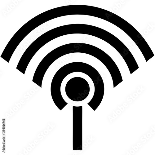Wi-Fi Signal  Premium modern thin line  Icon Image, Stock Photo, and Vector