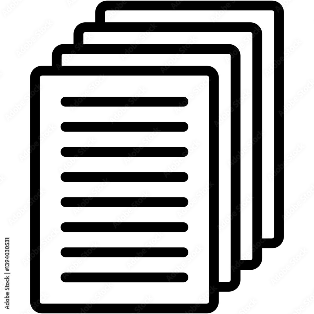 Paper Pad Icon Paper Pad Icon
