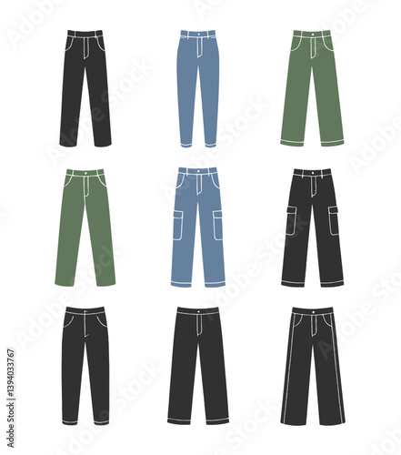 pants mockup, cloths mockup, silhouette mockups, mockups, digital, vector mockups, clothes, clothing, fashion, shirt, vector, pants, jacket, jeans, dress, illustration, suit, wear, set, design, style,