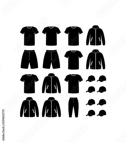 cloths mockup, vector mockup, digital, vector t shirts, vector shirts, silhouette clothing, shirt, clothes, fashion, vector, t-shirt, jacket, dress, illustration, set, wear, design, polo, coat, men, t